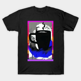 Synthwave Coffee Cup 001 T-Shirt